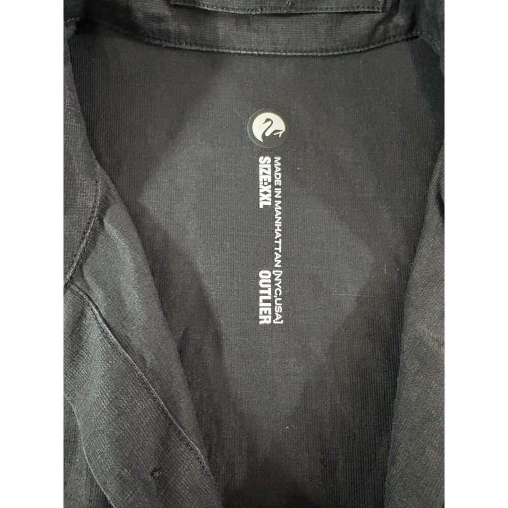 Outlier NYC Injected Linen boxford shirt sz 2XL color Black Brand New mspr $220 - Picture 6 of 6